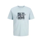 JACK & JONES Majica JJHONOLULU dimno modra/nebeško modra/bela
