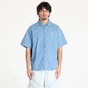 Srajca Carhartt WIP S/S Lucas Shirt UNISEX Blue Bleached S