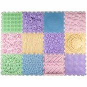 Ortho Puzzle: senzorični ortopedski set preprog, 12 kosov - Macaroons