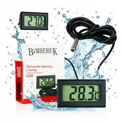 shumee Digitalni elektronski termometer z LCD-sondo. Natančen od -50 do 110.