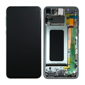 Samsung Galaxy S10e G970F - LCD zaslon + steklo na dotik + okvir (Prism Green) - GH82-18852E, GH82-18836E Genuine Service Pack