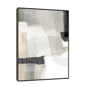 Canvas Slika na platnu Monohromne forme, 30x40 cm, Sa ramom, Crna