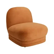 Oranžen žameten fotelj Cocos – Ellos Home