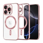 Ovitek Techsuit Luxury Crystal MagSafe za iPhone 16 Pro Max - roza