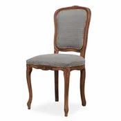 Casa Padrino luxury baroque dining room chair black/white/brown H. 100 cm