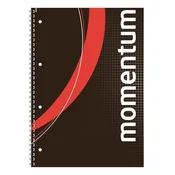 Spiralni blok, A4, u kvadratima, 90 listova, perforirani, probušeni, VICTORIA PAPER, Momentum ISVFS90K/908700CCWG