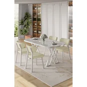 Hanah Home Trpezarijski set, 5 komada, Svetlozeleni