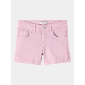 NAME IT Jeans kratke hlače Nkfrose 13212157 Roza Regular Fit