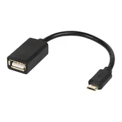 75-837# USB adapter USB A vtičnica - Micro USB OTG vtični kabel pretisna embalaža