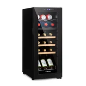 Klarstein Bovella 18 Duo+, dvo-conski hladilnik za vino, 50 l, 18 stekl., steklena vrata (HEA-Bovella-18-duo-b)