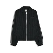 Bershka Prehodna jakna temno modra/bela