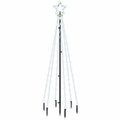 Božicno drvce sa šiljkom i 108 hladne bijele LED žarulja 180 cm