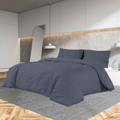Greatstore Posteljno vzglavje 4 kosa moder 100x5x78/88 cm blago