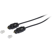 Optični kabel Toslink, moški konektor/moški konektor, pozlačeni kontakt, vsebina: 1 kos