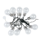 LED solarni lanac 10xLED/1W/1,2V 1xAA 2 m IP44 3000K 300 mAh