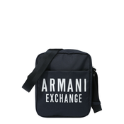 ARMANI EXCHANGE Messenger torba preko ramena, nocno plava / bijela