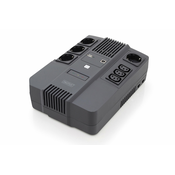 All-in-One UPS, 600VA/360W, LED 12V/7Ah x1, 4x CEE 7/7,3x IEC C13, USB, RJ45