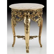 Casa Padrino luxury baroque side table gold/white - Magnificent bronze table with marble top - Luxury furniture in baroque style - Baroque style living room furniture - Noble & Magnificent