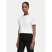 Calvin Klein Jeans Majica Classic Monologo LV047D873G Bela Regular Fit