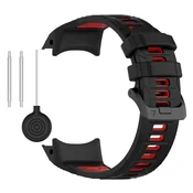 INF Garmin Instinct 3 Dvobarvni Silikonski Pašček za Uro Red Model 2, (22064069)
