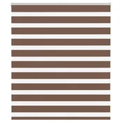 Zebra zavjesa Smeda 120x100 cm Širina tkanine 115,9 cm Poliester