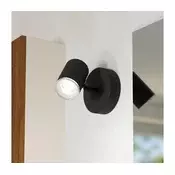 Eglo 901964- Kupatilsko zidno reflektorsko svetlo CONSUMA 1xGU10/5W/230V IP44 crna