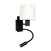 Brilagi - LED fleksibilna lampa BOBO 1xE27/25W/230V + LED/3W crna/bela/zecici