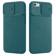 Cadorabo CADORABO Ohišje, združljiv z Apple v Matt Green - Zaščitni pokrov iz fleksibilnega silikona TPU in z zaščito pred kamero, (20585985)