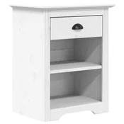 Vidaxl Nočna omarica BODO 53x38,5x66 cm trdna borovina