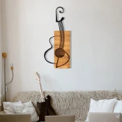 Wallity Zidna dekoracija Gitar, 39x13 cm, Smede boje