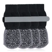 INF Vodoodporne protizdrsne nogavice za tace - poliester, komplet 4 Black L, (5000294536)