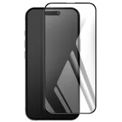 BLUE STAR Blue Star, Kaljeno steklo za iPhone 16 Trdota 9H Proti praskam Popolnoma lepilo 5D, Črna, (5000017796)