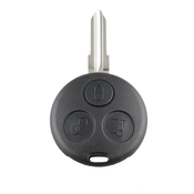 CAR 888 ACCESSORIES Kuciste Oklop Kljuca, 3 Dugmeta, Za Smart, Crno