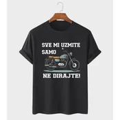 MAFIMI Majica Sve mi uzmite samo motor ne dirajte, Crna