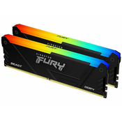 Kingston Fury Beast memorija (RAM), 32 GB (2x 16 GB set), DDR4, 3600 MHz, CL18, DIMM (KF436C18BB2AK2/32)
