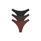 The Set Bikini hlačke čokolada/mokka/črna