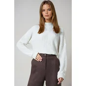 Trend Alacati Stili Ženska bluza dugih rukava Alc-X13124, Bela