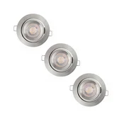Osram - Komplet 3x zatemnljivih vgradnih stropnih LED svetilk LED/4,9W/230V