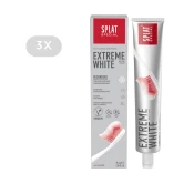 Splat Extreme White zobna pasta 3 x 75 ml – Intenzivna belilna zobna pasta za varno in učinkovito beljenje zob