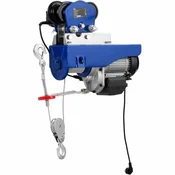MSW Električni vitli z žično dvigalko 1600 W 12 m 500 kg