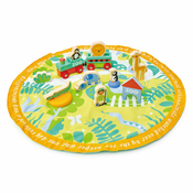 Leseni park z živalcami Safari Park Story Bag Tender Leaf Toys na okrogli platneni torbi s potiskom džungle