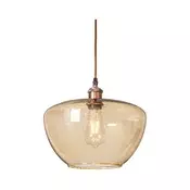 Luster na sajli SEVENTIES E27/60W/230V dimljeno/smede