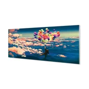 tulup.si Zidna obloga za kuhinju Sky oblaki baloni 140x70 cm