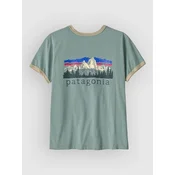 Patagonia Fitz Roy Foothills Ringer ženska majica cover green
