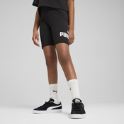 Womens Puma ESS No. 1 Logo Short Leggings Youth, Black, Size 11-12Y, Clothing