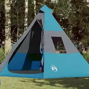 Vidaxl vidaXL Šotor tipi za 7 oseb, moder, vodoodporen