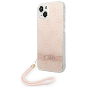 Guess GUOHCP14MH4STP iPhone 14 Plus 6,7 pink hardcase 4G Print Strap (GUOHCP14MH4STP)