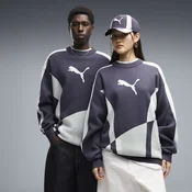 PUMA T7 Relaxed Knit Sweater Unisex, Clothing, Inky Depths/Créme De Mint, S