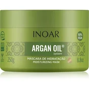 INOAR Argan Oil System vlažilna in gladilna maska za lase 250 g