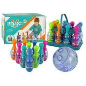 slomart LEAN TOYS Zložljivi keglji z mehkimi kroglami in stojalom